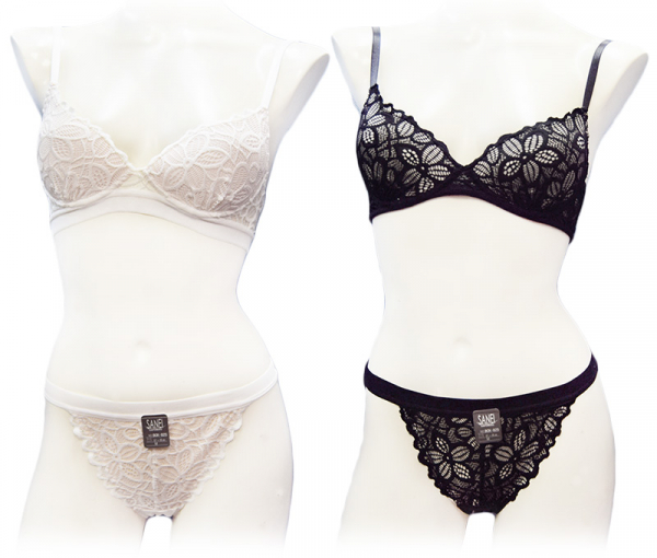 BCK-825　レースノンワイヤー無地ベルト