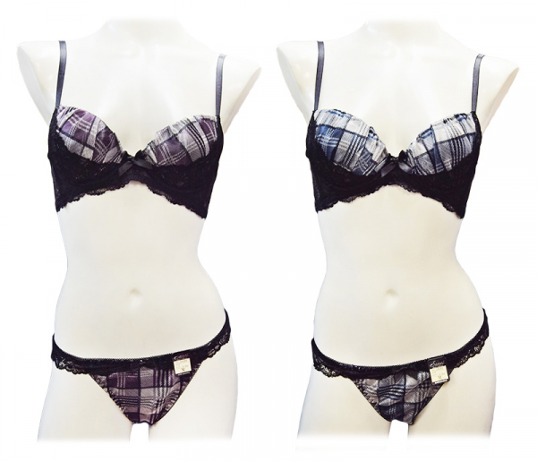 10594　脇高レーシィチェック　90594(ノンワイヤー)