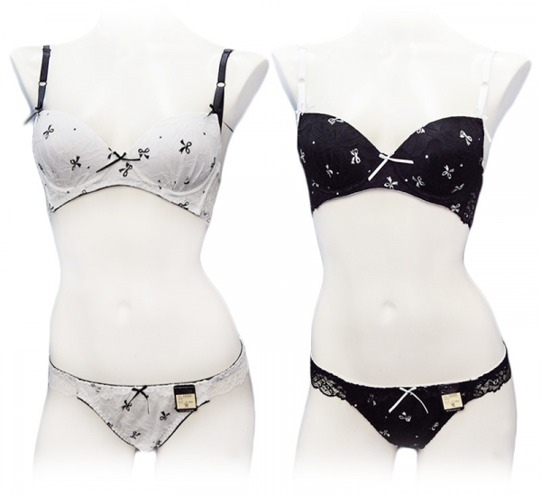 90589(ノンワイヤー)　脇高レーシィリボン