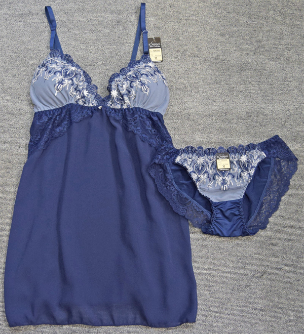 80603　脇高エレガンスシャンデリアキャミソール＆ショーツ