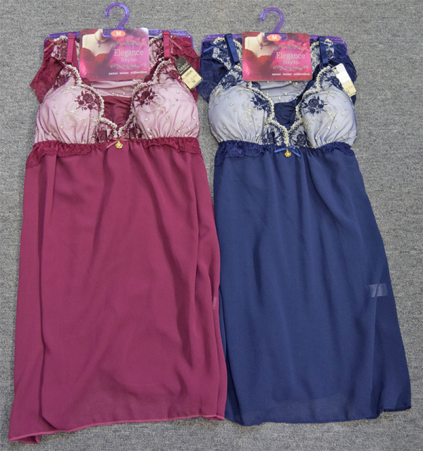 80606　脇高ゴージャスフラワーブーケキャミソール＆ショーツ