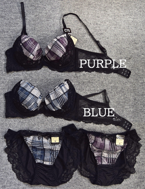 90594(ノンワイヤー)　脇高レーシィチェック