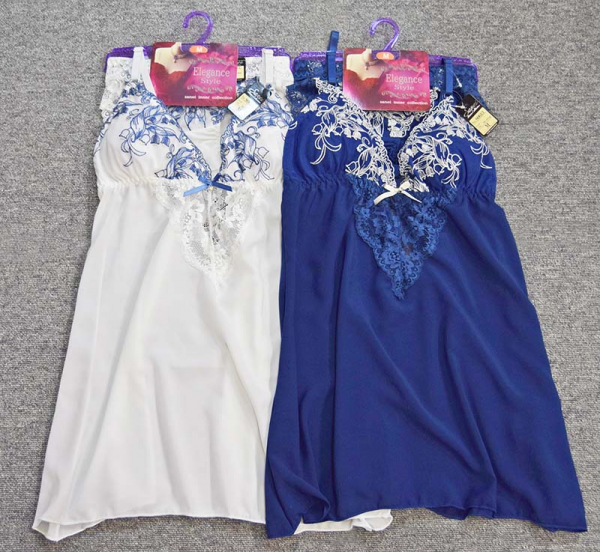 80613 脇高ペティリリー刺繍キャミソール&ショーツ