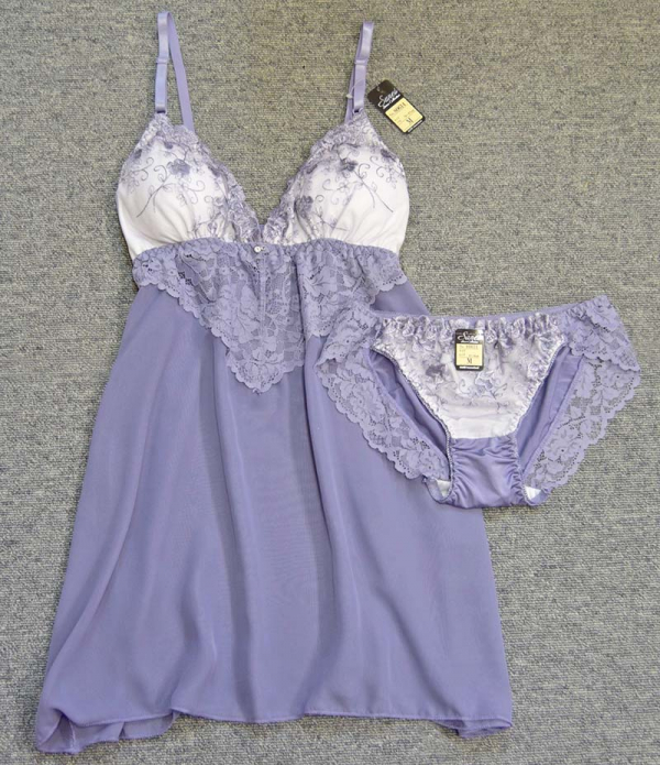 80614　脇高フラワーブーケキャミソール＆ショーツ