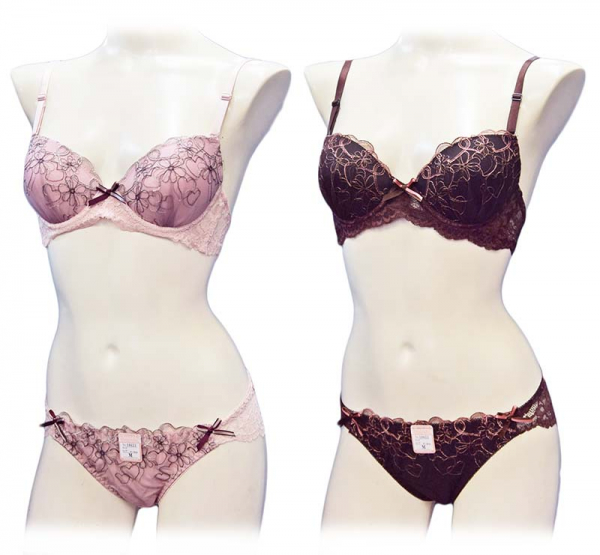 10623 ガーリーハートフラワー刺繍　90623（ノンワイヤー）