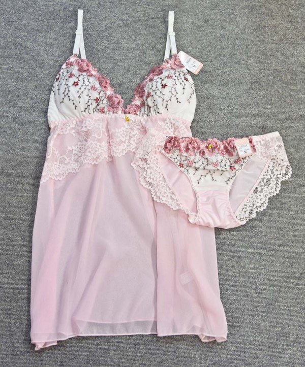 80624　脇高フラワーガーデンキャミソール＆ショーツ