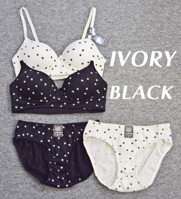 BCK-826　リブかぶりタイプノンワイヤー（小花柄）