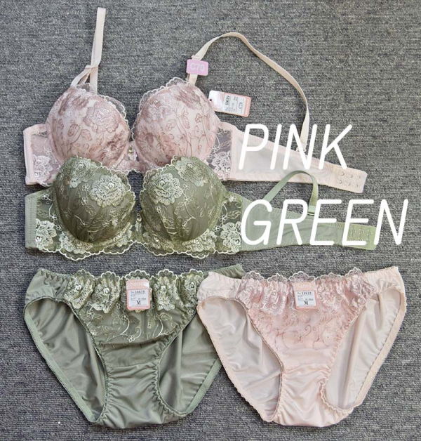 90619（ノンワイヤー）　ガーリーフラワー刺繍