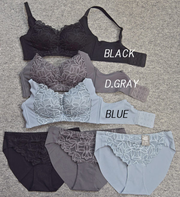 12055　脇高美シルエットブラ&ショーツ