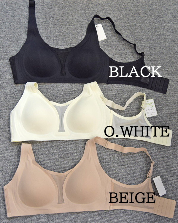 12057  脇高美シルエットWメッシュブラジャー