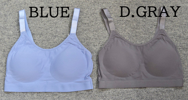 12063  なめらかFITストレッチハーフトップブラ