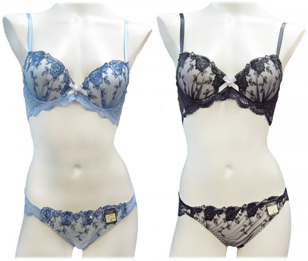 10651 脇高シックローズ刺繍90651(ノンワイヤー)