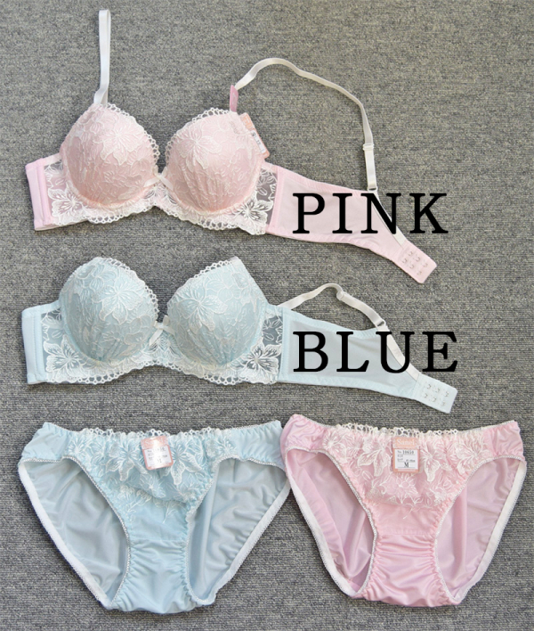 10650 脇高ラメフラワー刺繍90650(ノンワイヤー)